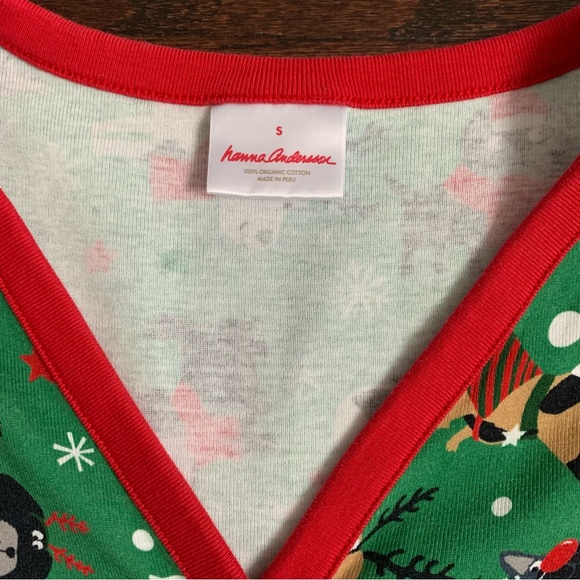 Hanna Andersson holiday henley top, size S - Picture 4 of 5